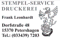 Stempel-Service, Druckerei Frank Leonhardt